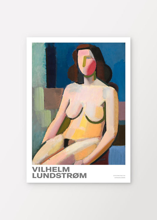 Seated Female Nude Poster - shop_name