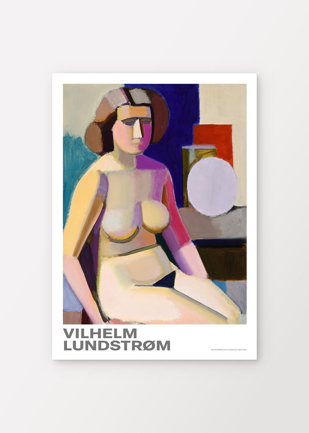 Seated Model in a Studio Setting Poster - shop_name