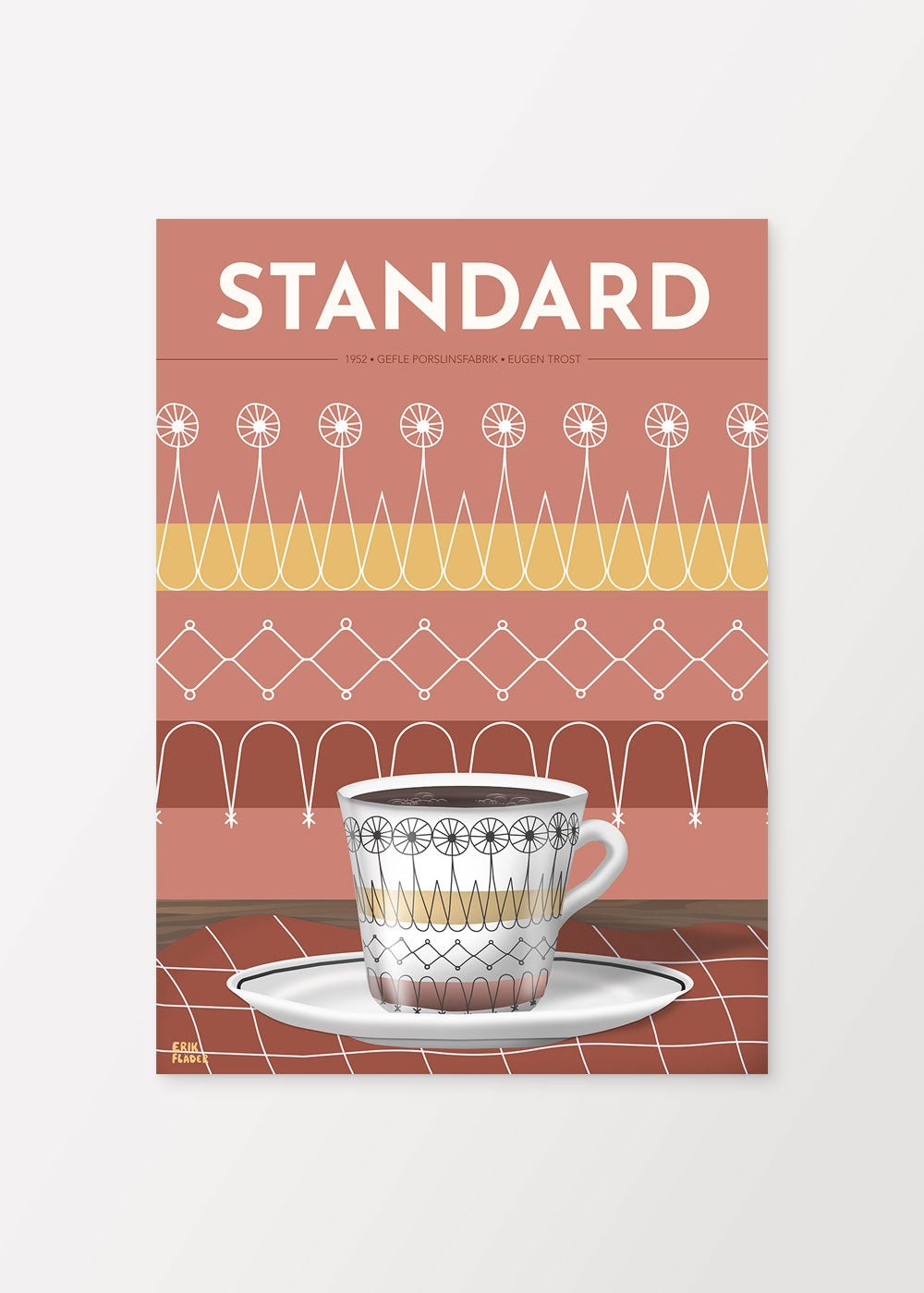 Standard Kaffekopp Röd Poster - #shop_name