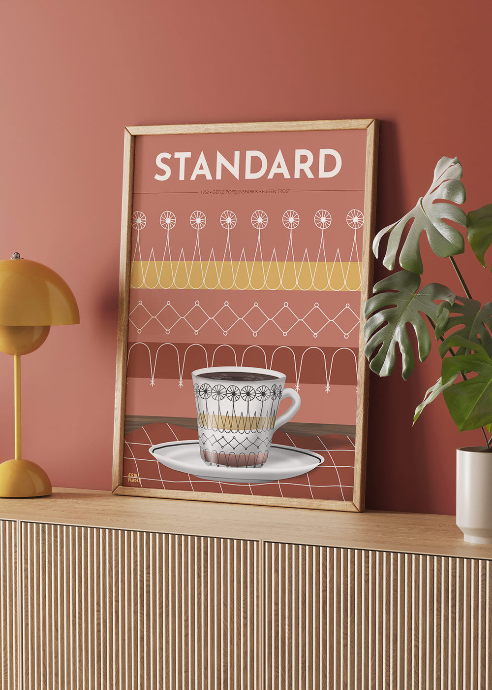 Standard Kaffekopp Röd Poster