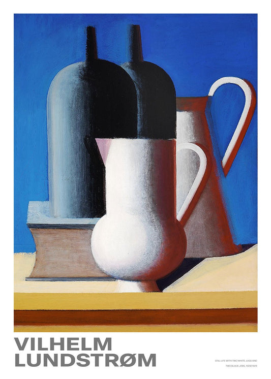 Still Life with Two White Jugs and Two Black Jars - shop_name