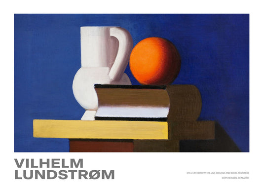 Still Life with White Jar, Orange and Book - shop_name