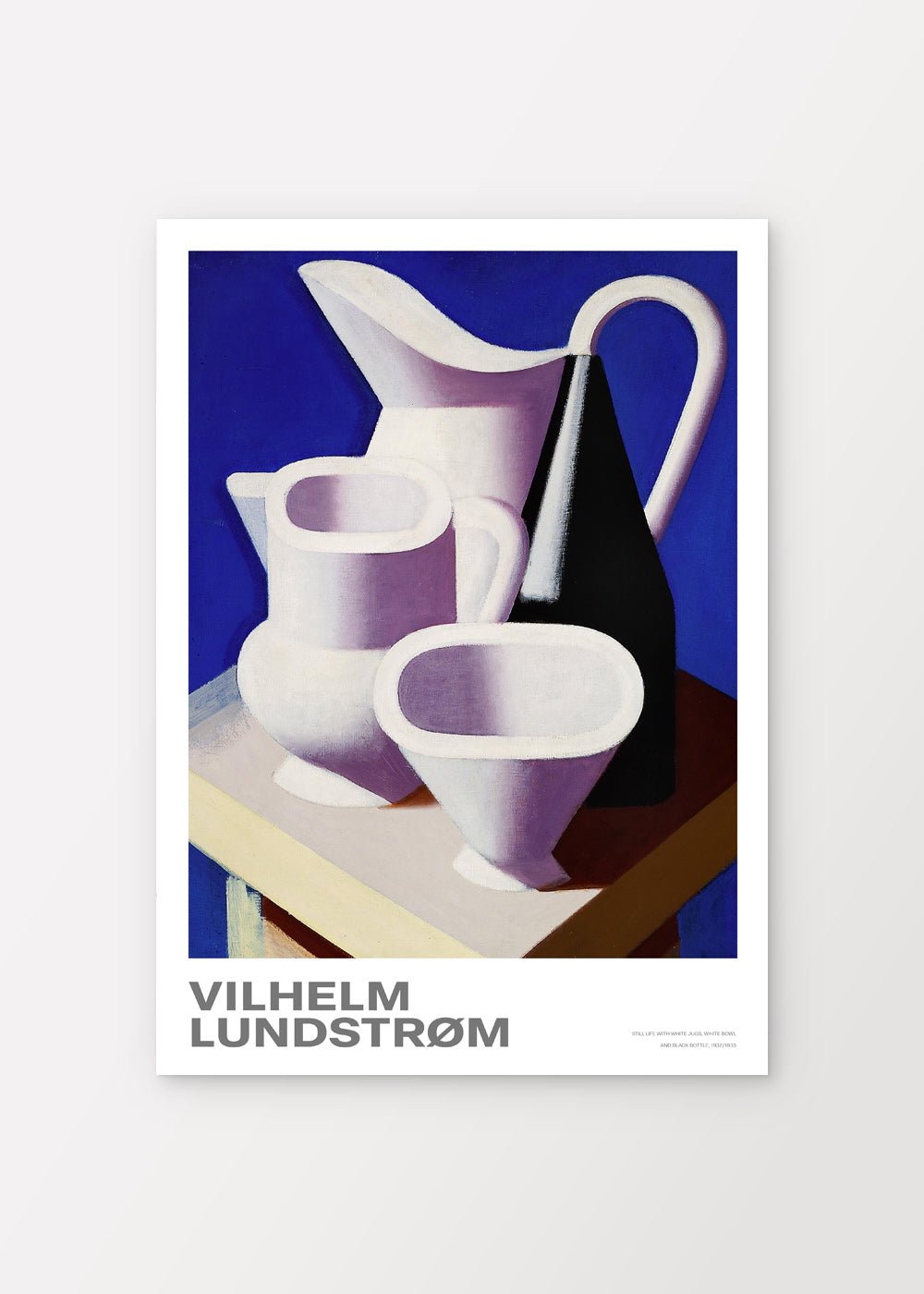Still Life with White Jugs, White Bowl and Black Bottle - shop_name