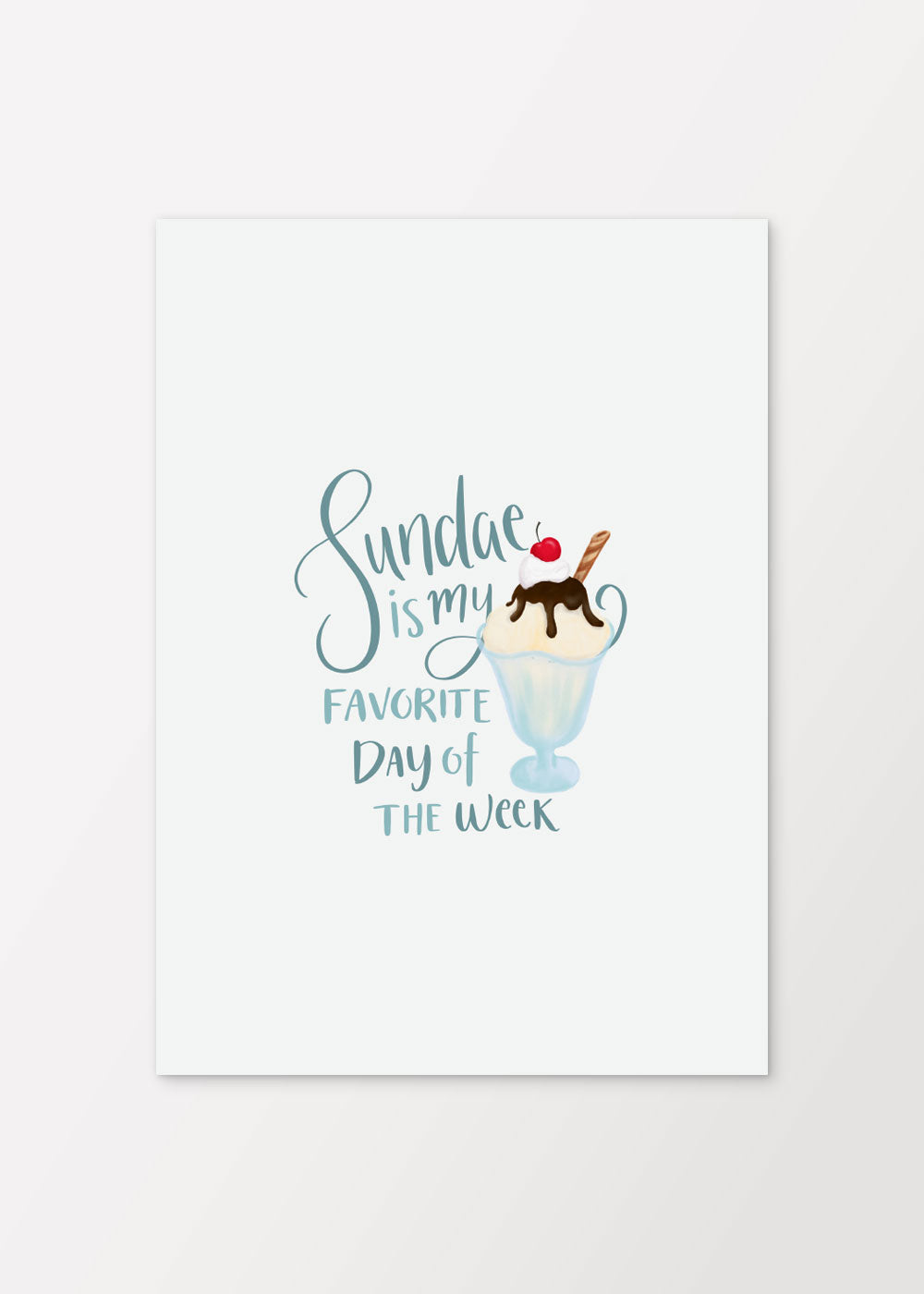 Sundae Favorite Day Poster