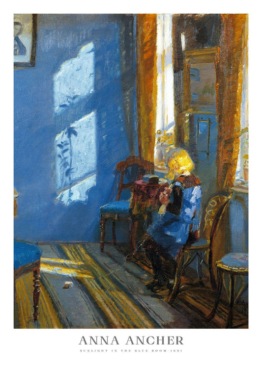 Sunlight in the Blue Room - Anna Ancher - shop_name