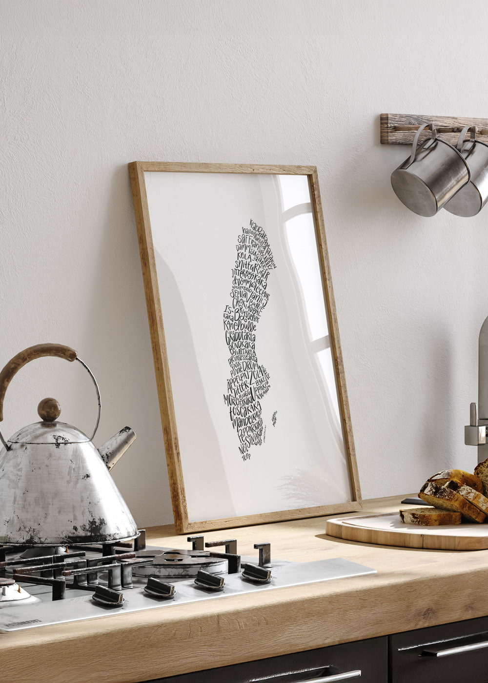 Sverige Fikakarta Poster - shop_name