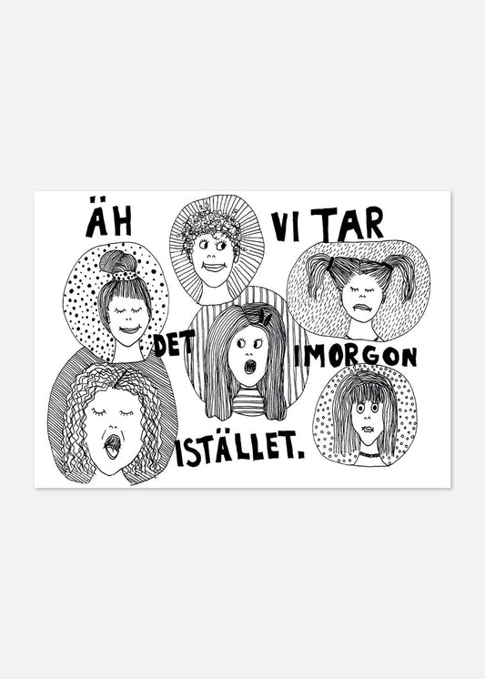 Tar Det Imorgon A4 Poster - #shop_name