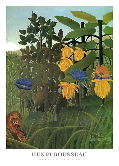 The Repast of the Lion Poster - Henri Rousseau