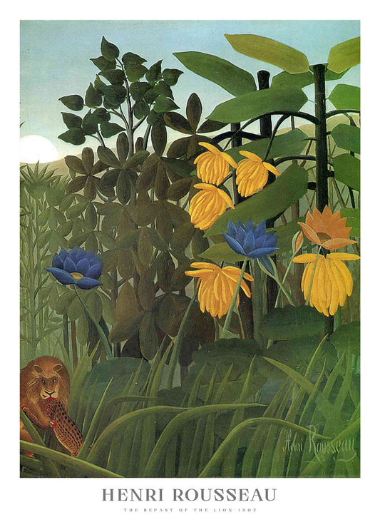The Repast of the Lion Poster - Henri Rousseau - shop_name