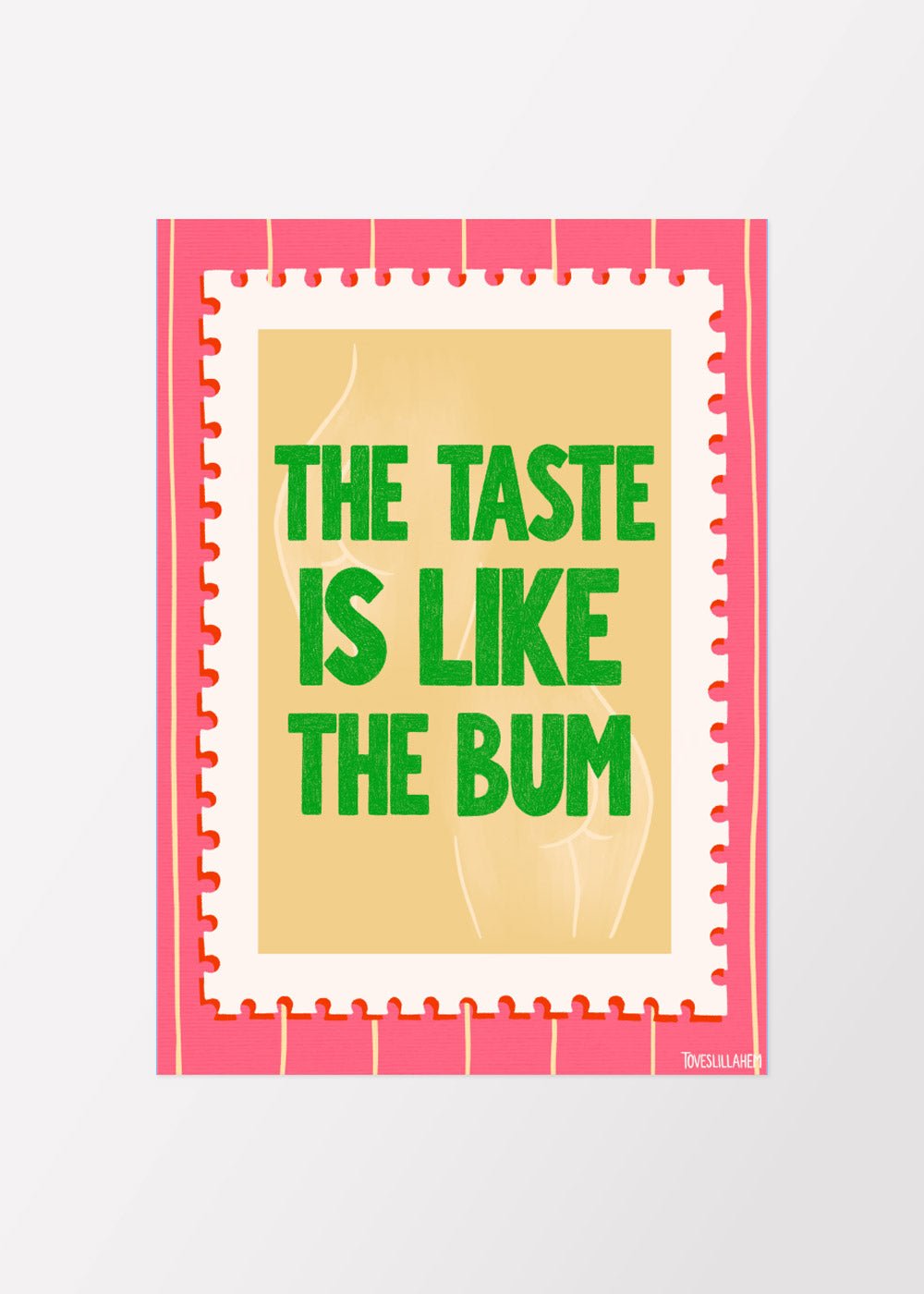 The taste is like the bum Poster - shop_name