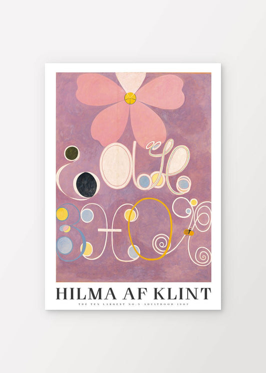 The ten largest No. 5 - Adulthood - Hilma af Klint Poster - shop_name