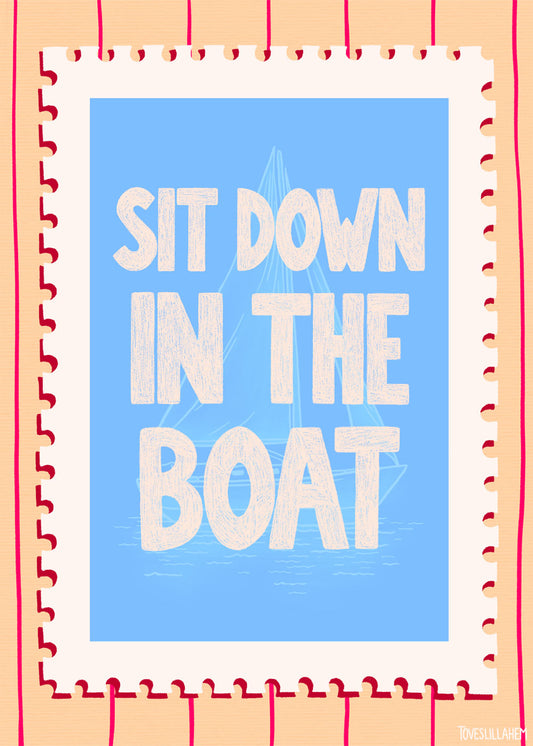 Sit down in the boat Poster