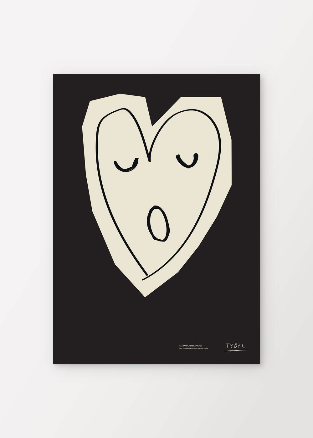 Våga känna, trött - Poster - shop_name