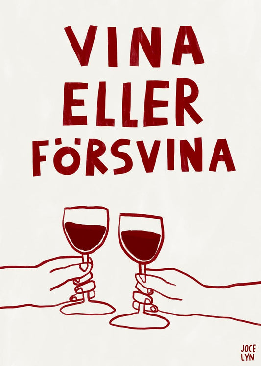 Vina eller försvina Poster - shop_name