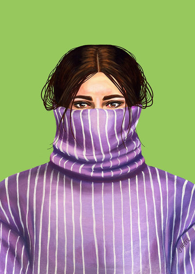 White stripes Poster