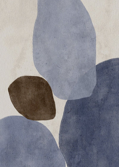 Balance Ocean Blue Poster