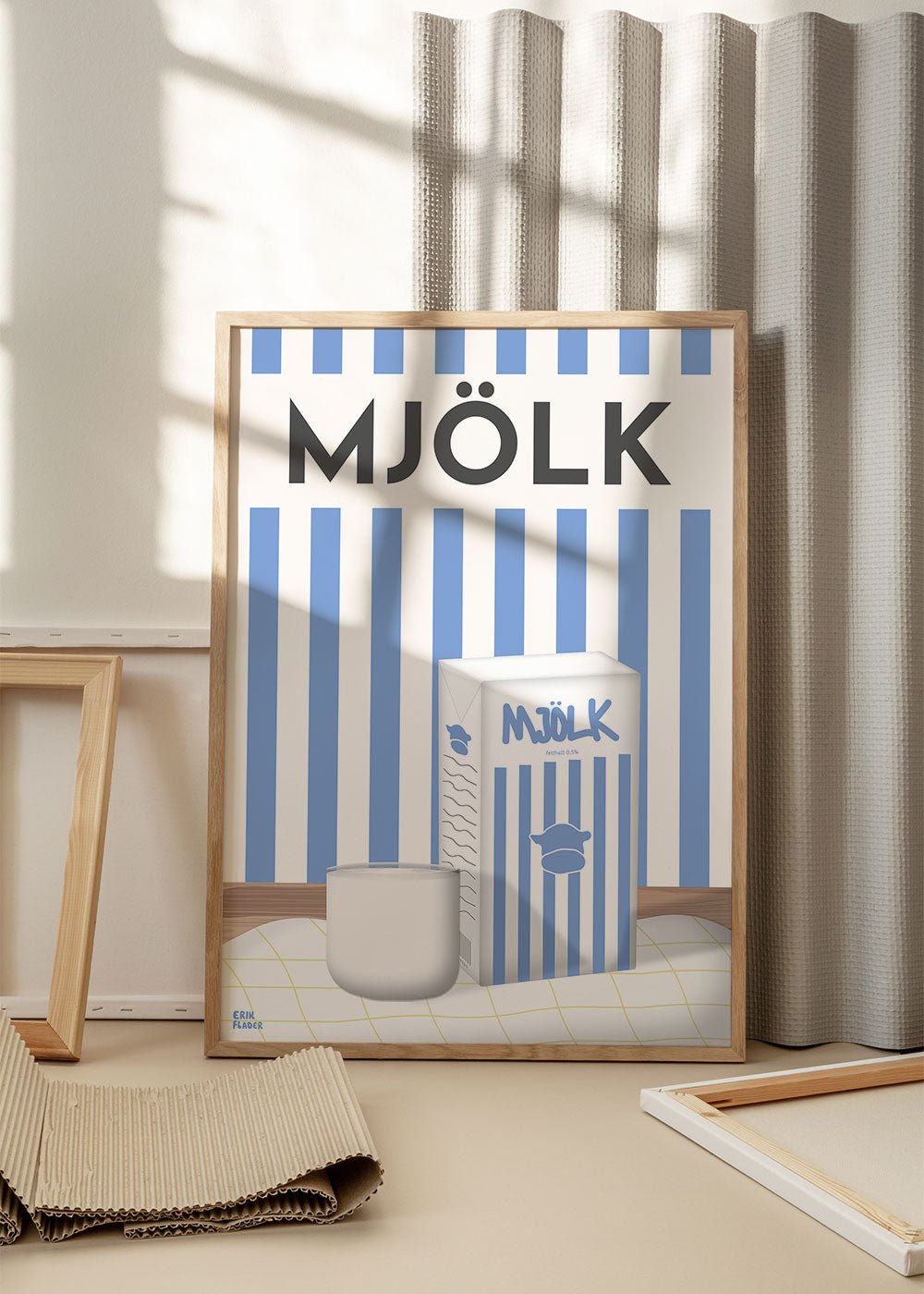 Blå Mjölk Poster - #shop_name