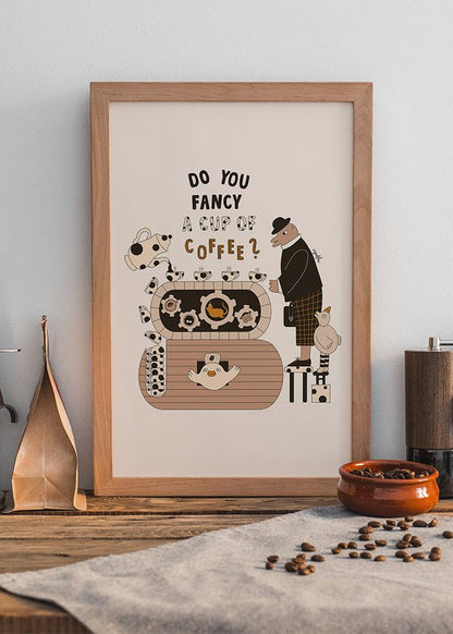 Kaffeposter till köksinredningen.