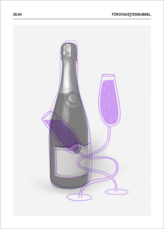 Drycker #2 Champagne Poster - SoPosters