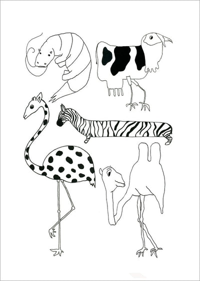 Doppeltes Tierposter