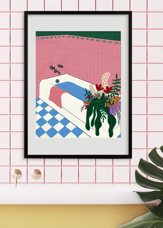 Flower Bath Poster