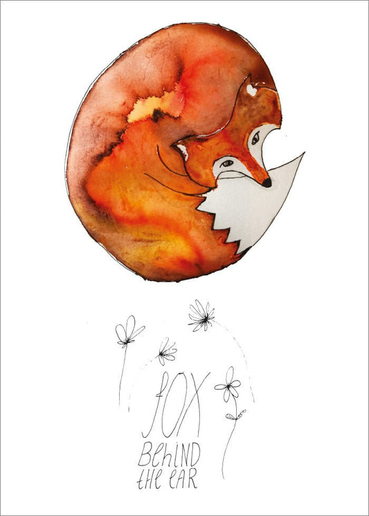 Fox Behind The Ear Poster - SoPosters