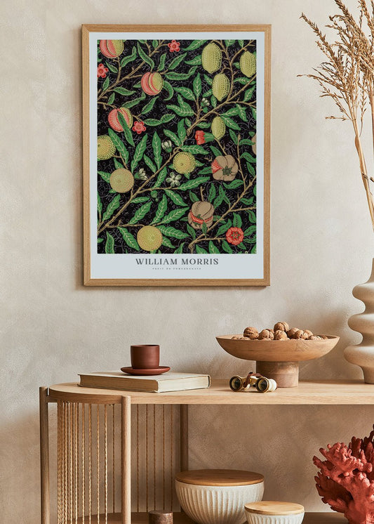 Fruit of Pomegranate 2 - William Morris Poster