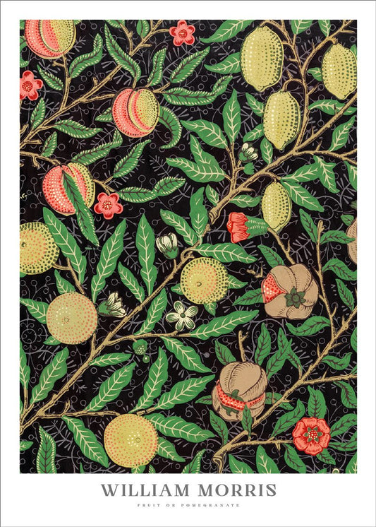 Fruit of Pomegranate 2 - William Morris Poster