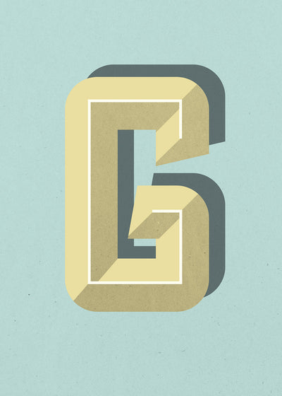 G Minimalistisk Poster