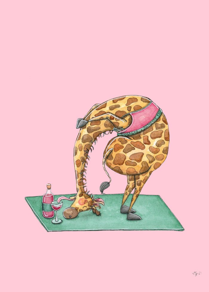 Giraffyoga Poster - SoPosters