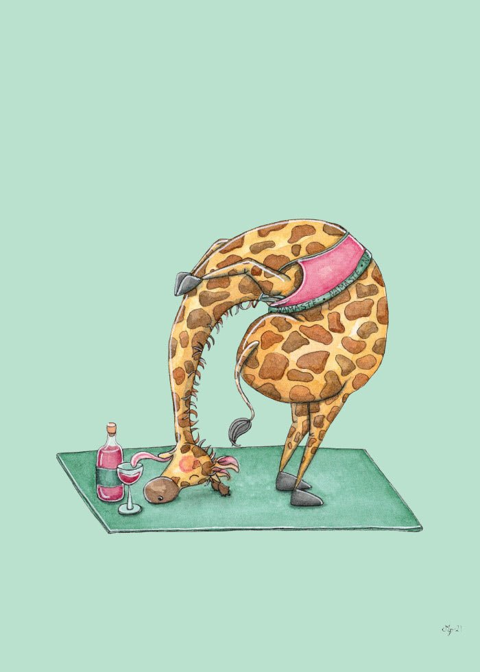 Giraffyoga Poster - SoPosters