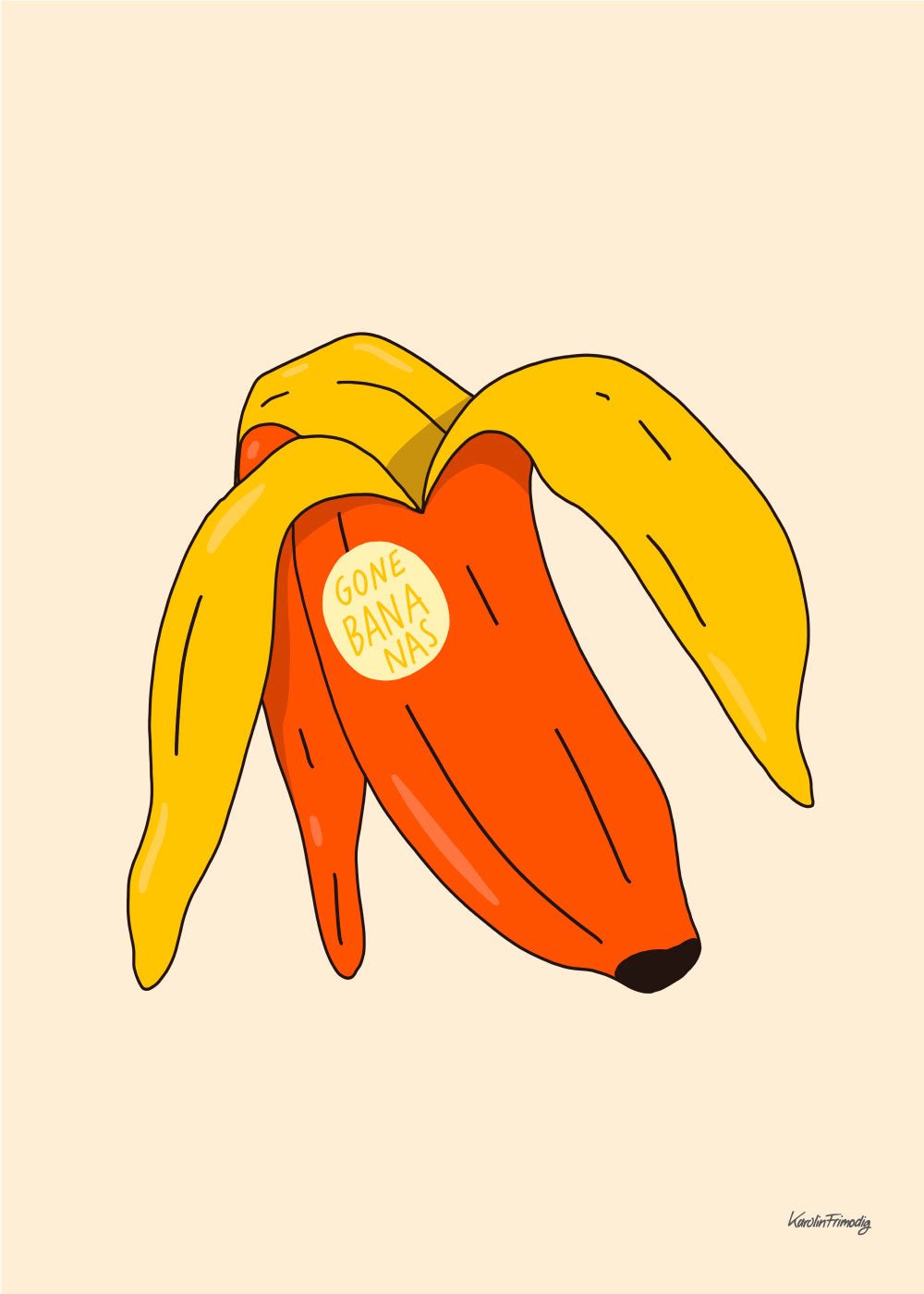 Gone Bananas Poster - #shop_name
