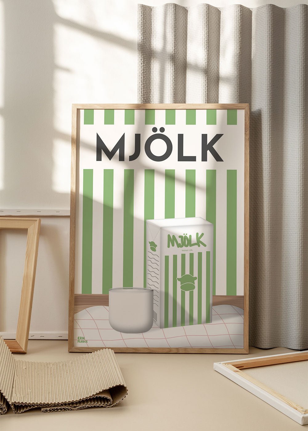 Grön Mjölk Poster - #shop_name