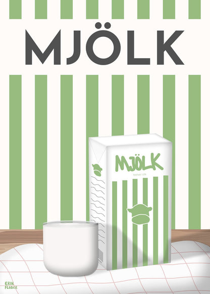 Grön Mjölk Poster - #shop_name