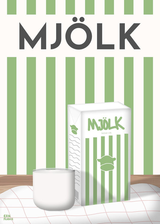 Grön Mjölk Poster - #shop_name