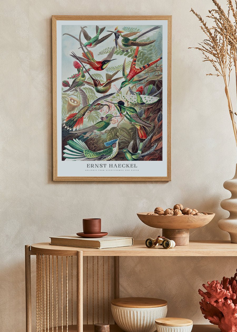 Hummingbirds Poster - Ernst Haeckel