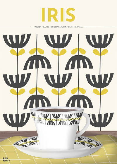 Iris Kaffekopp Gefle Poster