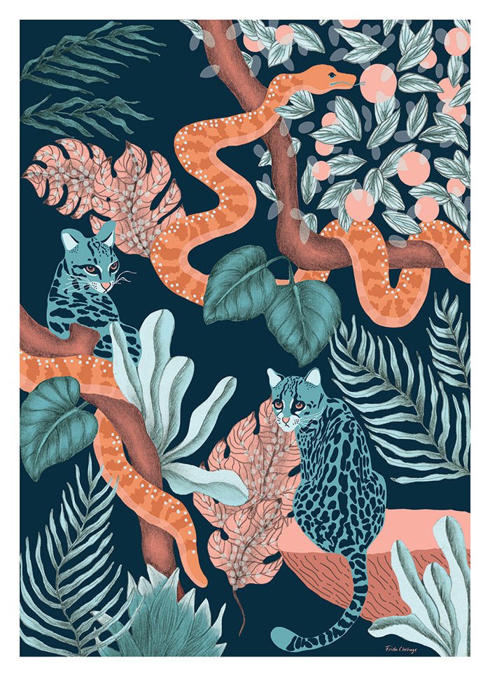 Jungle Cats Poster