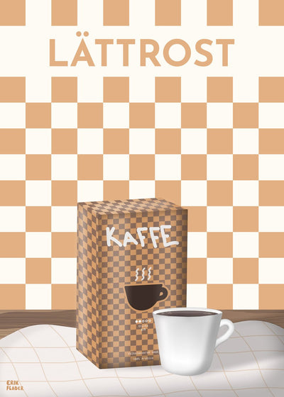 Kaffee-Lichtröst-Poster