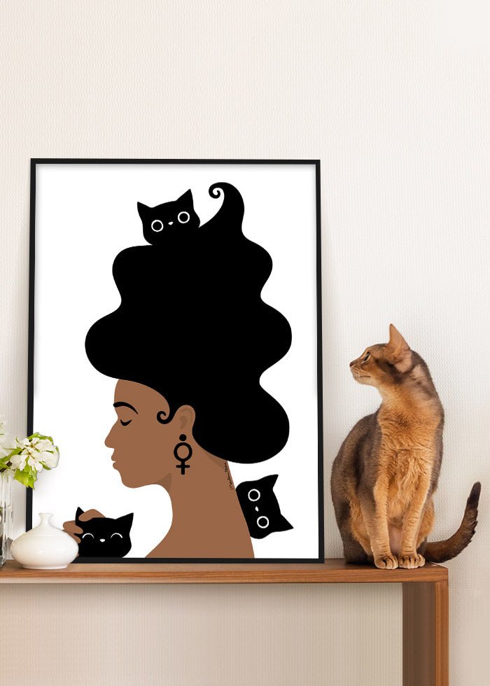 Kattkvinna Poster - SoPosters