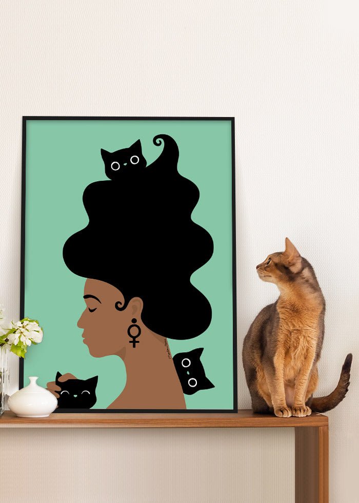 Kattkvinna Poster - SoPosters