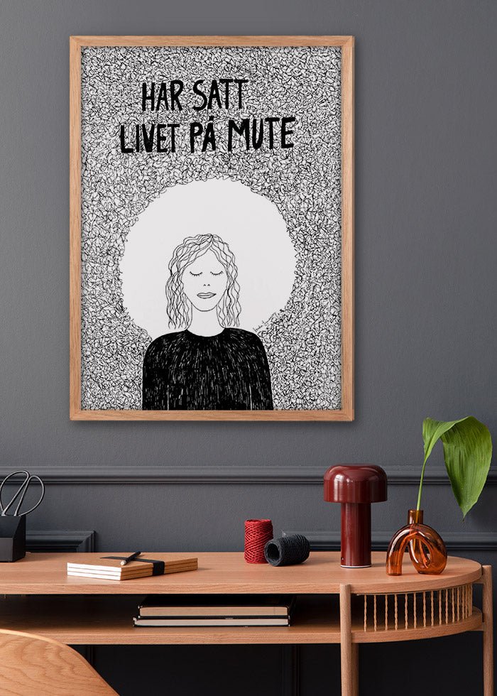 Livet på mute Poster