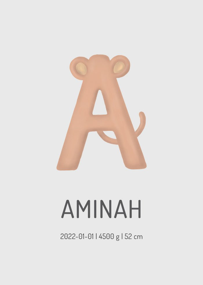 ABC Animal Letters -juliste