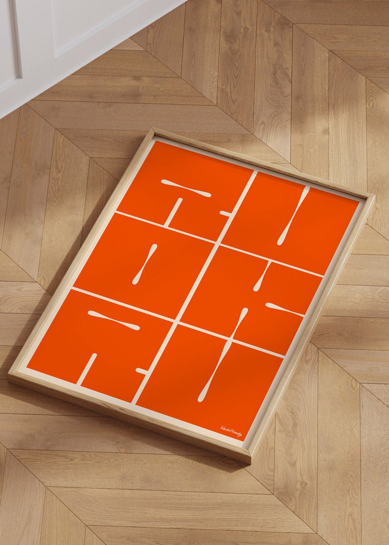 RUOK Orange Poster, snygga prints till trendiga hem.