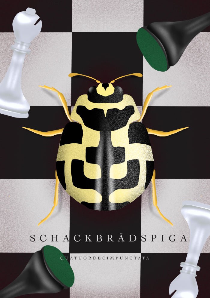 Schackbrädspiga Poster
