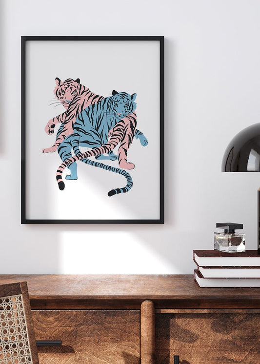 Slingrande Tigrar Poster