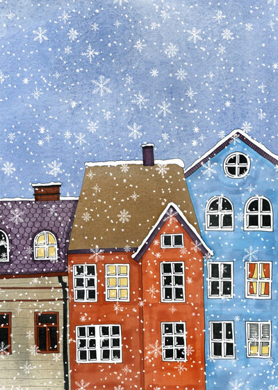 Snowflake City Poster