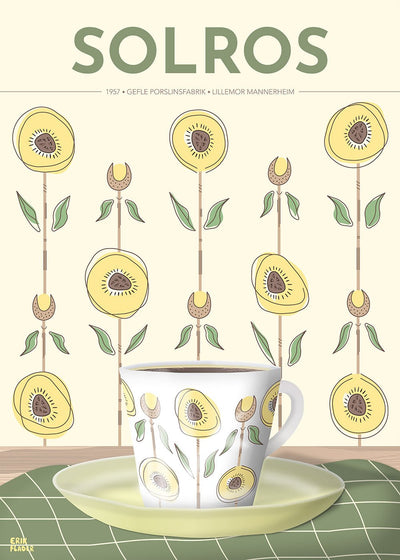 Solros Kaffekopp Gefle Poster