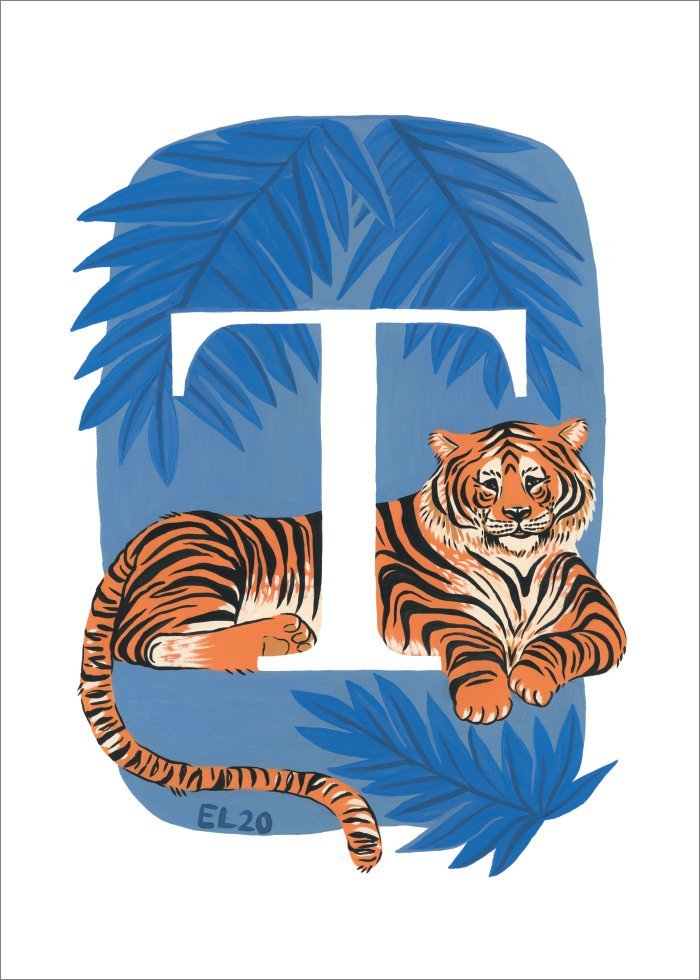 T - Tiger Poster - SoPosters