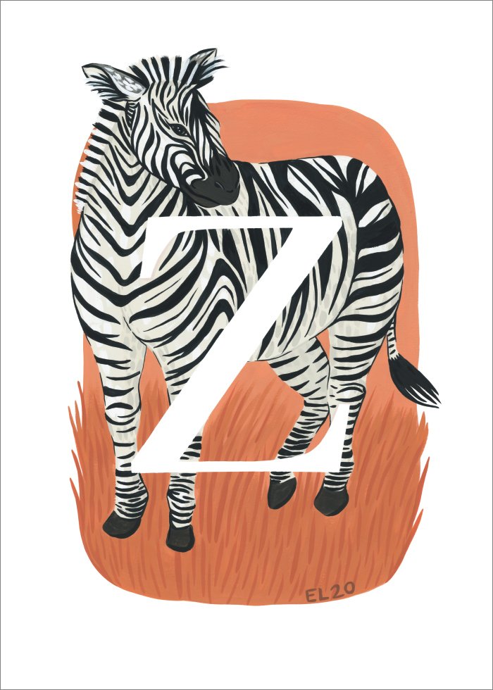 Z - Zebra Poster - SoPosters